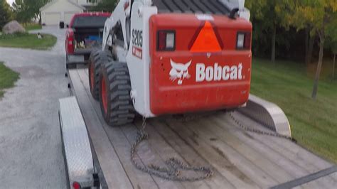 how to properly secure skid steer loader on a trailer|youtube skid steer loader.